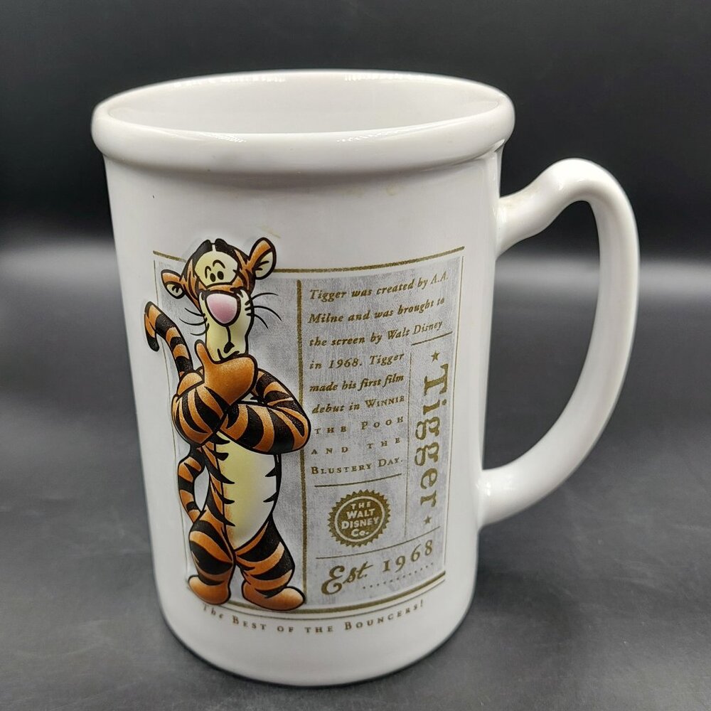 Vintage Tigger Mug Est 1968 Walt Disney World Lake Buena Vista Winnie the Pooh